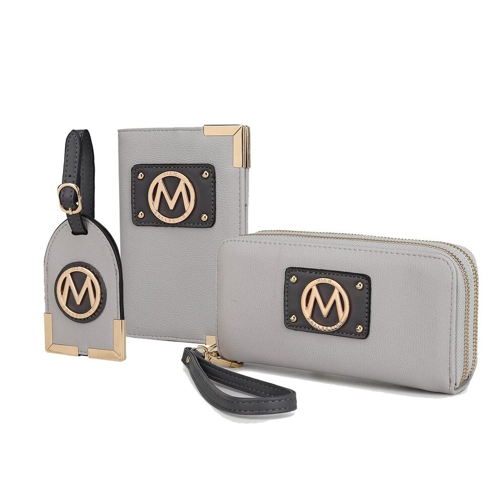 5789 Travel Gift 3 Piece Set - Wristlet Wallet -Passport Holder - Luggage